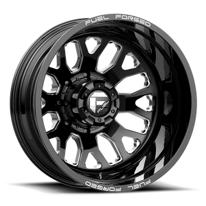 Fuel Mono DE19 FF19D 8X200 22X8.25 -202 GLOSS BLACK MILLED
