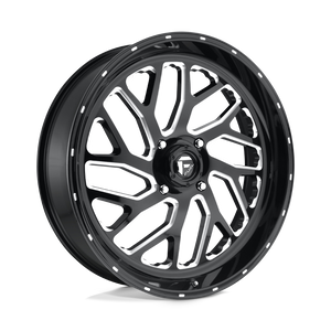 Fuel UTV D581 TRITON 4X156 24X7 +13 GLOSS BLACK MILLED