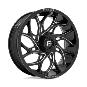 Fuel UTV D741 RUNNER 4X137 20X7 +13 GLOSS BLACK MILLED