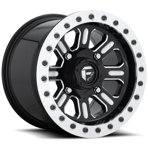Fuel UTV D910 HARDLINE BEADLOCK 4X156 15X10 +25 GLOSS BLACK MILLED
