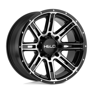 Helo HE900 8X170 17X9 -12 GLOSS BLACK MACHINED