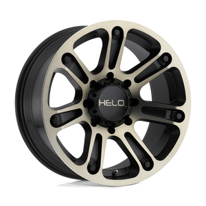 Helo HE904 8X180 18X9 +0 SATIN BLACK MACHINED DARK TINT
