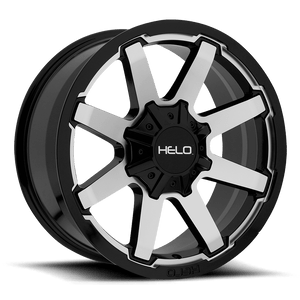 Helo HE909 5X127/5X139.7 17X9 +18 GLOSS BLACK MACHINED