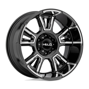 Helo HE914 8X165.1 20X9 +0 GLOSS BLACK MACHINED