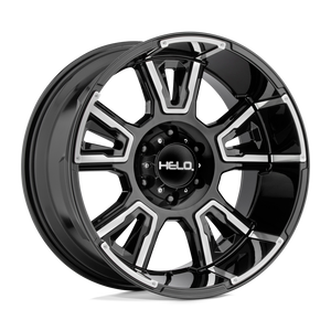 Helo HE914 8X170 20X9 +0 GLOSS BLACK MACHINED