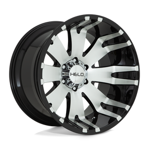Helo HE917 8X165.1 20X10 -18 GLOSS BLACK MACHINED