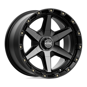 KMC KM101 TEMPO 6X135/6X139.7 17X9 +0 SATIN BLACK WITH GRAY TINT