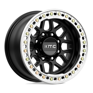 KMC KM235 GRENADE CRAWL BEADLOCK 8X165.1 17X9 -38 SATIN BLACK