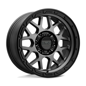 KMC KM535 GRENADE OFF-ROAD 6X120 17X8.5 +0 MATTE GRAY MATTE BLACK LIP