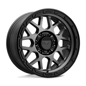 KMC KM535 GRENADE OFF-ROAD 8X180 17X8.5 +0 MATTE GRAY MATTE BLACK LIP