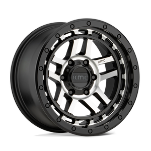 KMC KM540 RECON 5X127 17X9 -12 SATIN BLACK MACHINED