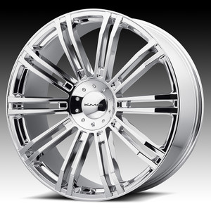 KMC KM677 D2 5X112/5X114.3 19X8.5 +45 CHROME