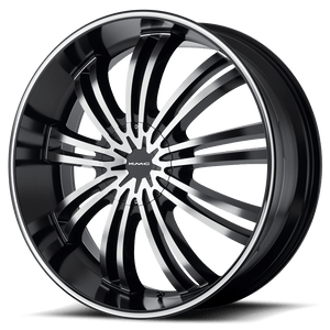 KMC KM682 SPIDER 6X135/6X139.7 20X8.5 +35 GLOSS BLACK MACHINED