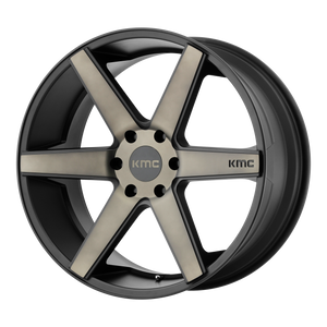 KMC KM704 DISTRICT TRUCK 6X139.7 24X9 +30 MATTE BLACK DARK TINT