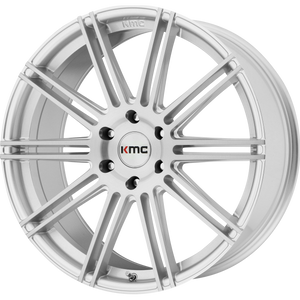 KMC KM707 CHANNEL 6X135 24X9.5 +30 BRUSHED SILVER