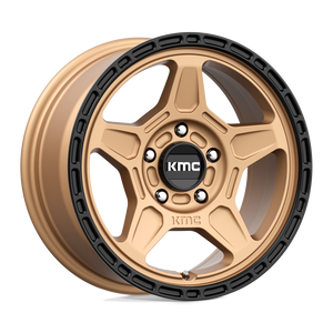 KMC KM721 ALPINE 5X100 15X7 +15 MATTE BRONZE WITH BLACK LIP