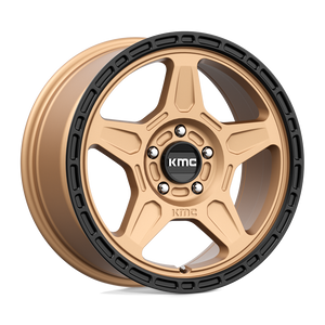 KMC KM721 ALPINE 5X108 17X8 +38 MATTE BRONZE WITH BLACK LIP