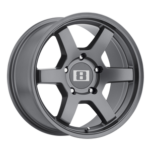Level 8 MK6 6X139.7 17X9 +0 MATTE GUNMETAL