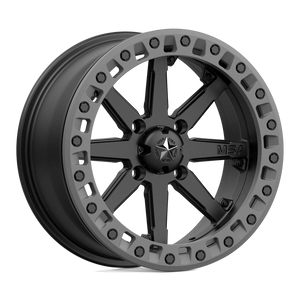 MSA Offroad Wheels M31 LOK2 BEADLOCK 4X110 14X7 +0 SATIN BLACK MATTE GRAY RING