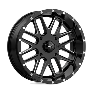 MSA Offroad Wheels M35 BANDIT 4X137 20X7 +0 GLOSS BLACK MILLED