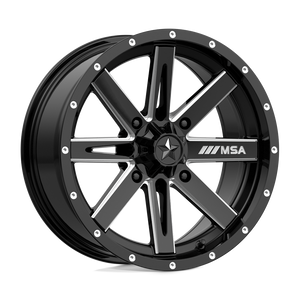 MSA Offroad Wheels M41 BOXER 4X137 16X7 +10 GLOSS BLACK MILLED