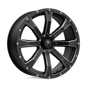 MSA Offroad Wheels M42 BOUNTY 4X137 18X7 +10 SATIN BLACK MILLED