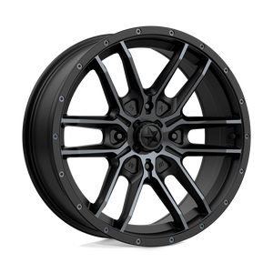MSA Offroad Wheels M43 FANG 4X156 18X7 +10 SATIN BLACK WITH TITANIUM TINT