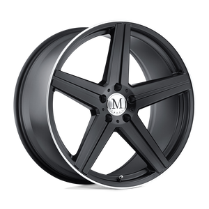 Mandrus ESTRELLA 5X112 18X8.5 +32 MATTE BLACK W/ MACHINED LIP