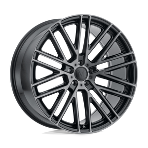 Mandrus MASCHE 5X112 18X8.5 +32 SEMI GLOSS BLACK W/ MIRROR CUT FACE