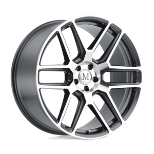 Mandrus OTTO 5X112 18X8.5 +22 GUNMETAL W/ MIRROR CUT FACE