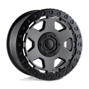 Mandrus FORSCHER 5X112 20X9 +10 MATTE GUNMETAL W/ BLACK LIP EDGE