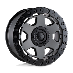 Mandrus FORSCHER 5X112 20X9 +30 MATTE GUNMETAL W/ BLACK LIP EDGE