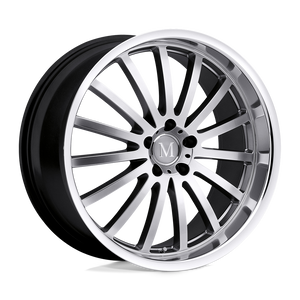 Mandrus MILLENIUM 5X112 20X9 +42 HYPER SILVER W/ MIRROR CUT LIP