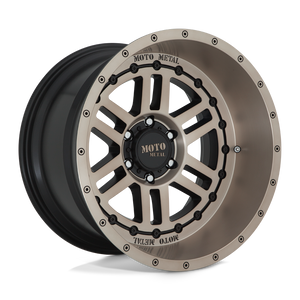 Moto Metal MO800 DEEP SIX 8X165.1 22X12 -44 SATIN BLACK WITH BRONZE TINT