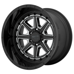 Moto Metal MO801 PHANTOM 8X170 20X10 -18 GLOSS BLACK WITH GRAY TINT