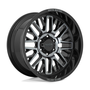 Moto Metal MO802 6X139.7 20X9 +0 GLOSS BLACK MACHINED WITH GRAY TINT