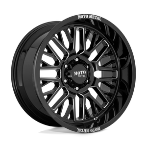 Moto Metal MO802 8X170 20X9 +0 GLOSS BLACK MILLED