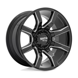 Moto Metal MO804 SPIDER 8X170 20X10 +12 GLOSS BLACK MILLED