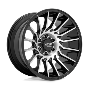 Moto Metal MO807 8X170 22X12 -44 GLOSS BLACK MACHINED