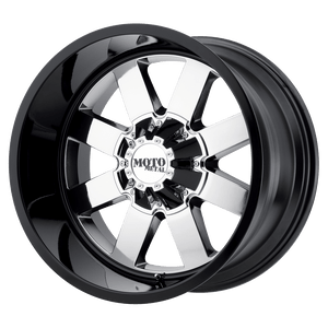 Moto Metal MO962 5X127/5X139.7 20X9 +0 PVD CENTER GLOSS BLACK LIP