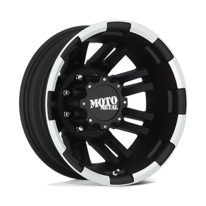 Moto Metal MO963 8X210 17X6 -134 MATTE BLACK MACHINED - REAR