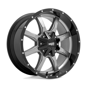 Moto Metal MO970 6X135/6X139.7 20X12 -44 GLOSS GRAY CENTER GLOSS BLACK LIP