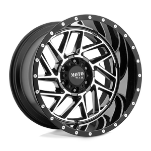 Moto Metal MO985 BREAKOUT 8X180 20X9 +18 GLOSS BLACK MACHINED