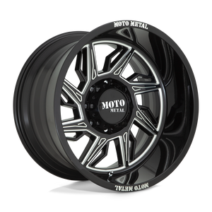 Moto Metal MO997 HURRICANE 6X135 20X10 -18 GLOSS BLACK MILLED - LEFT DIRECTIONAL