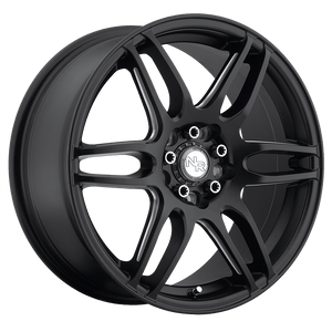 Niche 1PC M106 NR6 5X108/5X114.3 18X8 +40 MATTE BLACK MILLED