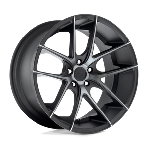 Niche 1PC M130 TARGA 5X120 18X9.5 +40 MATTE BLACK DOUBLE DARK TINT