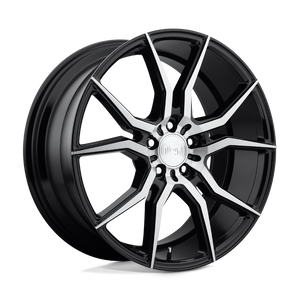 Niche 1PC M166 ASCARI 5X120 19X9.5 +35 GLOSS BLACK BRUSHED