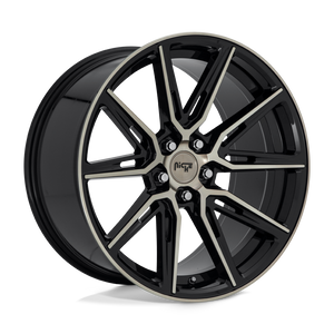 Niche 1PC M219 GEMELLO 5X115 20X10.5 +20 GLOSS MACHINED DOUBLE DARK TINT