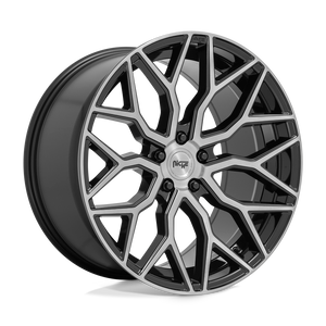 Niche 1PC M262 MAZZANTI 5X112 22X10 +35 GLOSS BLACK BRUSHED FACE
