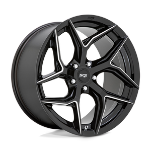 Niche 1PC M266 TORSION 5X114.3 20X9 +35 GLOSS BLACK MILLED